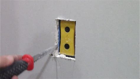 how to trace out an electrical box before cutting|cutting out electrical boxes.